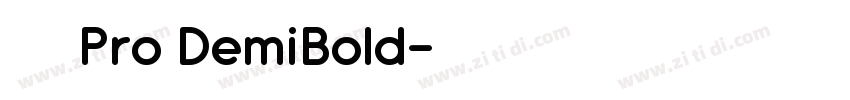 小米兰亭 Pro DemiBold字体转换